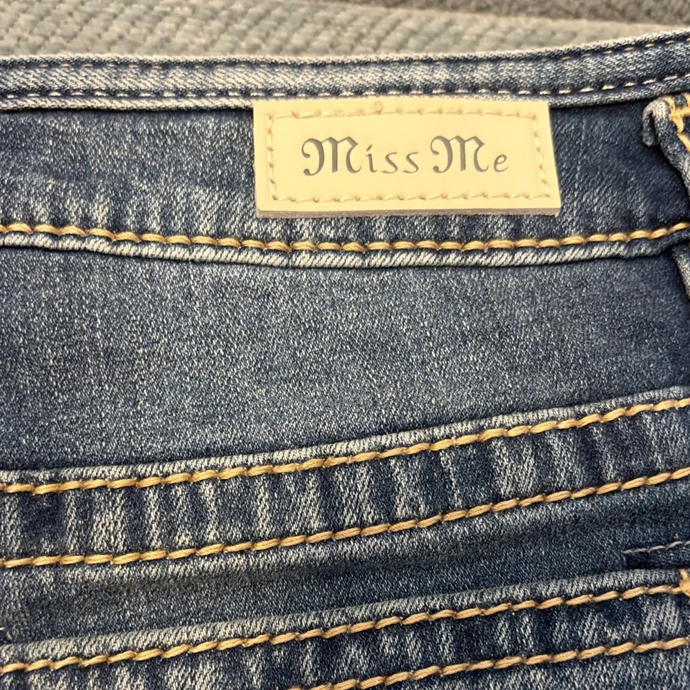 Miss Me Blue Jean Shorts with Button Accents - Picture 9 of 11